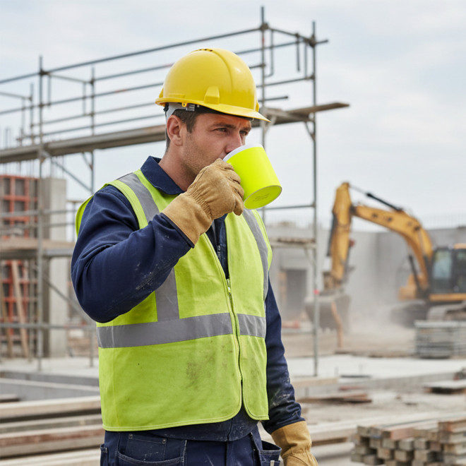 MUG CERAMIQUE INTERIEUR  BLANC PERSONNALISABLE 'SOFT COLOR FLUO'