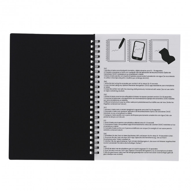 CARNET EFFACABLE PERSONNALISE 'ARDORA SPIRALE'