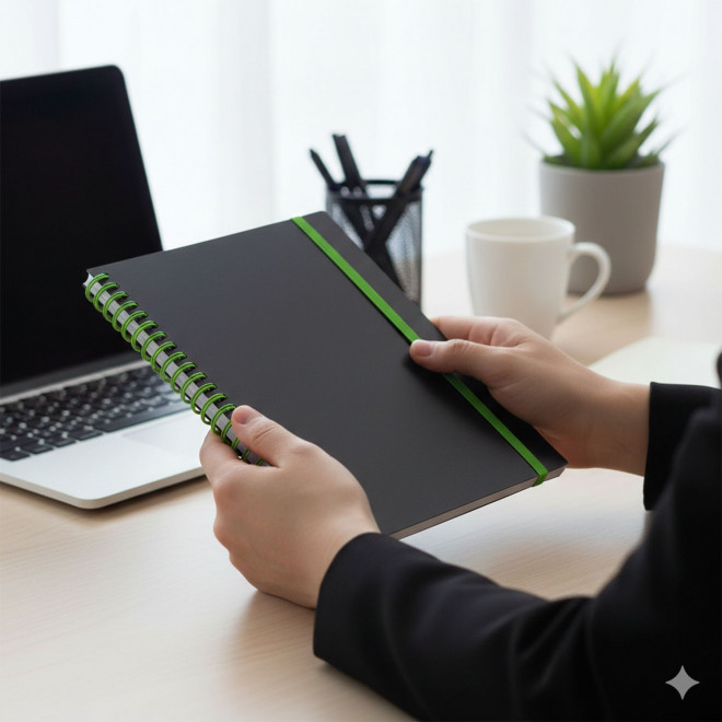 CARNET SPIRALE PERSONNALISABLE 'BILBA'