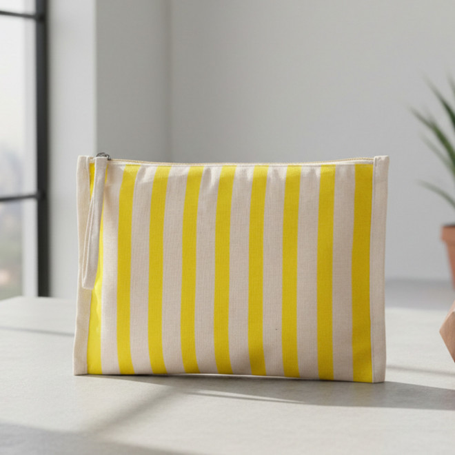 TROUSSE DE TOILETTE RAYE PERSONNALISABLE 'CALLI'