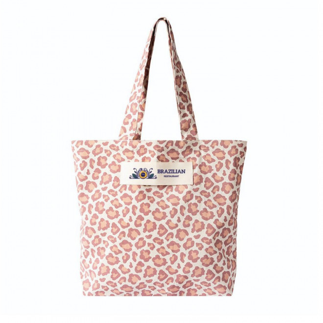 TOTE BAG SOUFFLET LEOPARD PERSONNALISE 'SALESSE'