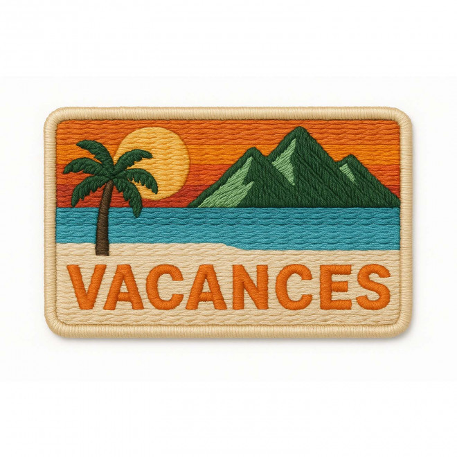 ECUSSON BRODE A COUDRE 'CRAT' 5x5 CM