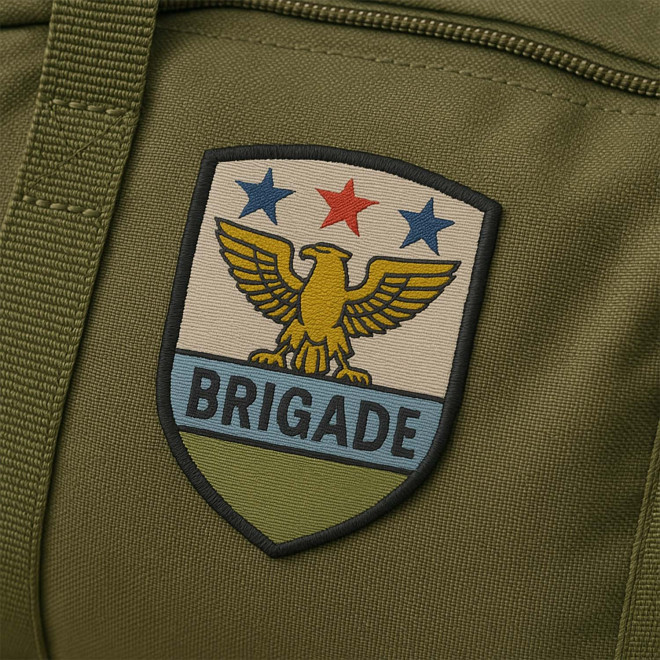 ECUSSON TISSE A COUDRE PERSONNALISABLE  'CRAT'