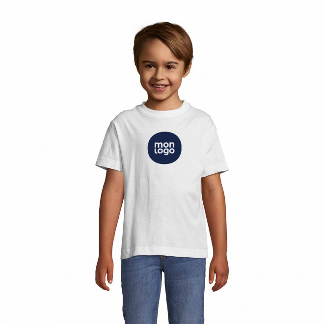 RAPIDE 4J  TEE SHIRT BLANC PUBLICITAIRE ENFANT 'REGENT KIDS' 150 GR/M²