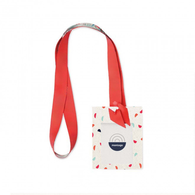 TOUR DE COU PORTE BADGE PERSONNALISABLE 'MAKELO RPET'