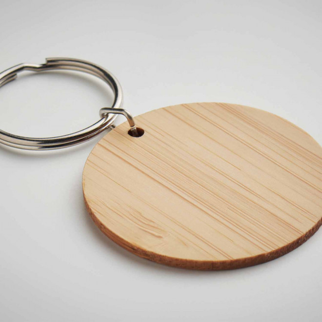 PORTE CLE PERSONNALISABLE EN BAMBOU 'BASTAYA'