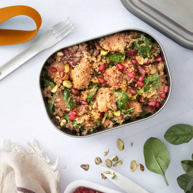 LUNCH BOX PERSONNALISEE EN INOX 1L 'INOXTA'