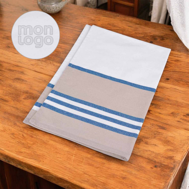 TORCHON CUISINE COTON PERSONNALISE 240GR/M2 'KARIVA'