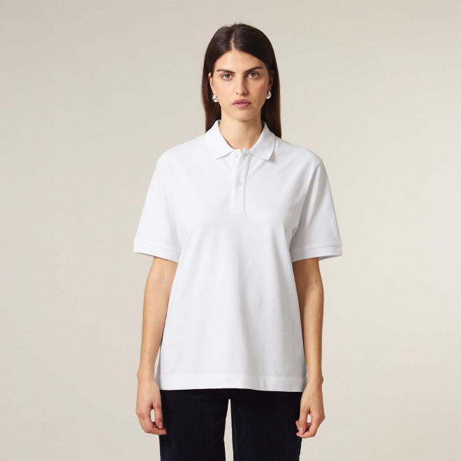 POLO MIXTE BLANC/NATUREL PERSONNALISABLE 'PREPSTER 2.0'