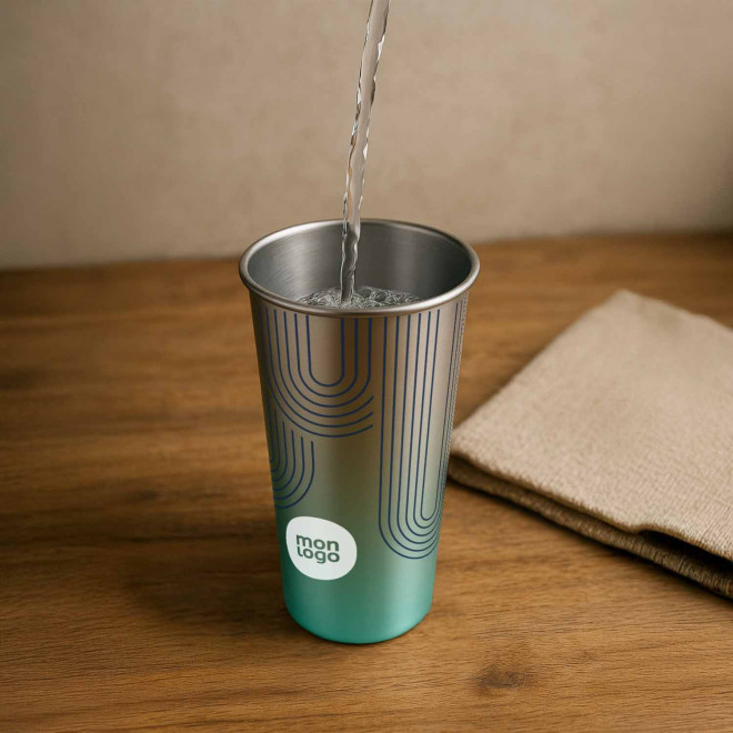 GOBELET MAGIQUE ALU 45CL PERSONNALISE 'DIVERTY COLOR'