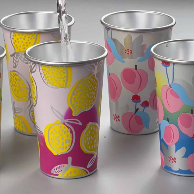 GOBELET MAGIQUE ALU 45CL PERSONNALISE 'DIVERTY COLOR'