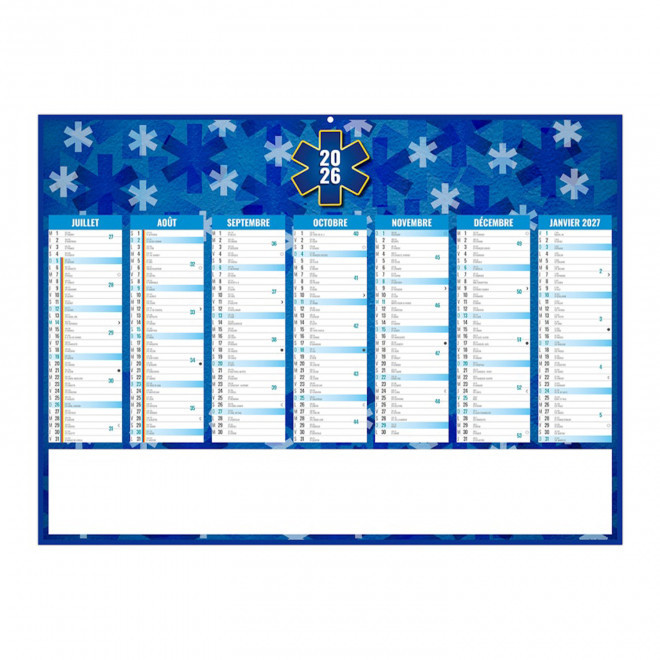 CALENDRIER BANCAIRE ILLUSTRE PERSONNALISABLE 'MEDICA'