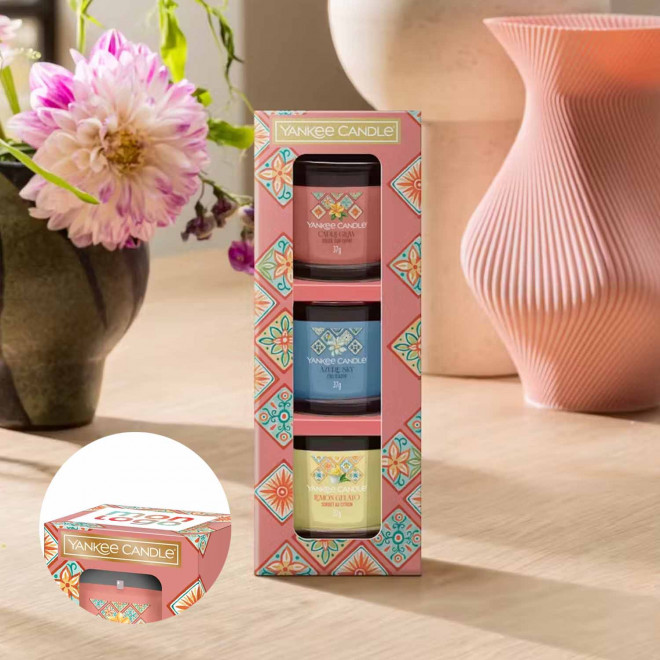 COFFRET 3 BOUGIES PARFUMEE 'YANKEE CANDLE'