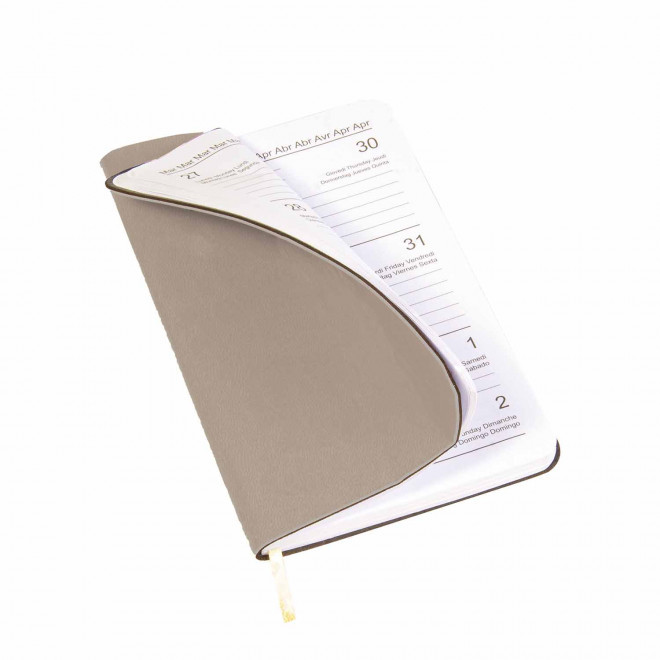 AGENDA SEMAINIER PERSONNALISE PU SOUPLE 'APRIL MINI'