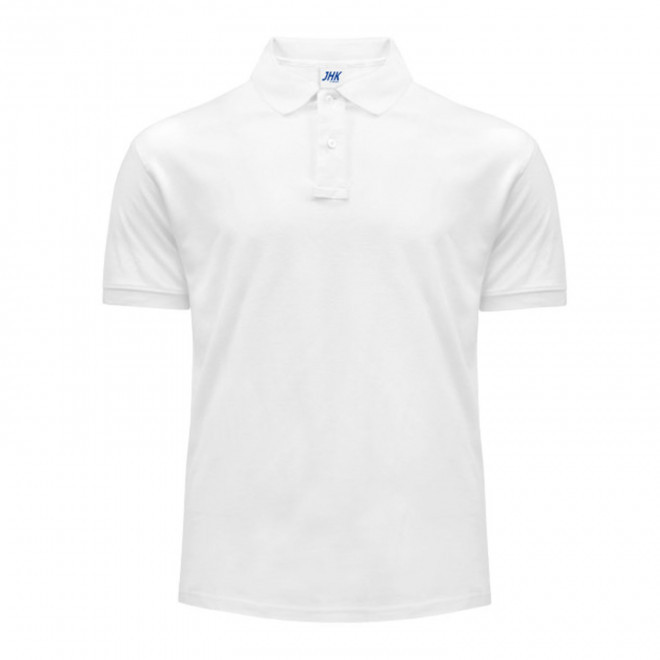 POLO HOMME BLANC PERSONNALISE 210G 'JHK ESSENTIAL'