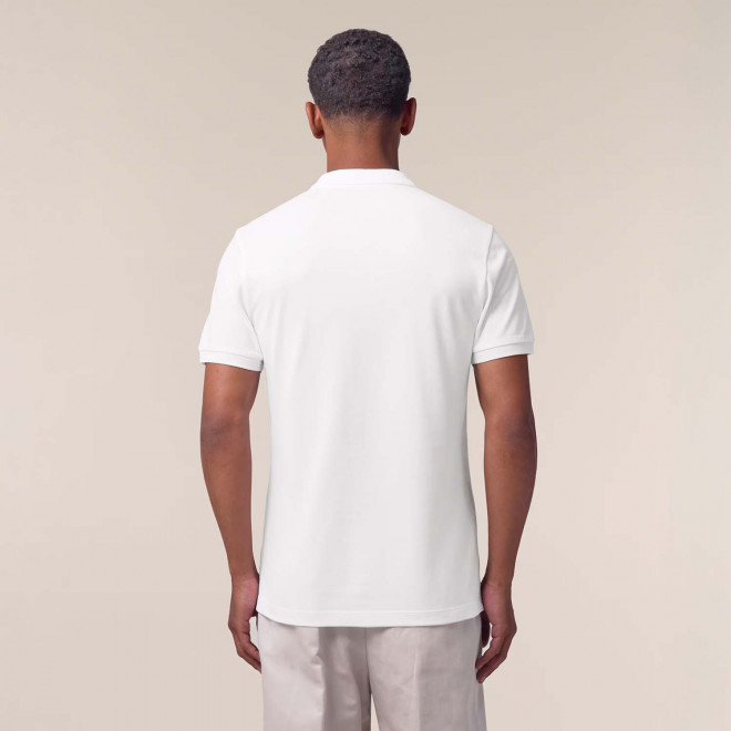 POLO HOMME BLANC PERSONNALISE 'COASTER'