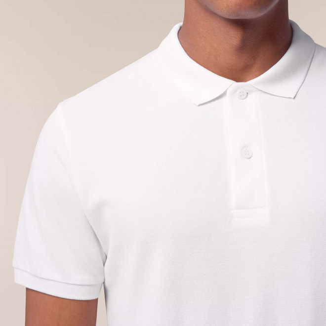 POLO HOMME BLANC PERSONNALISE 'COASTER'