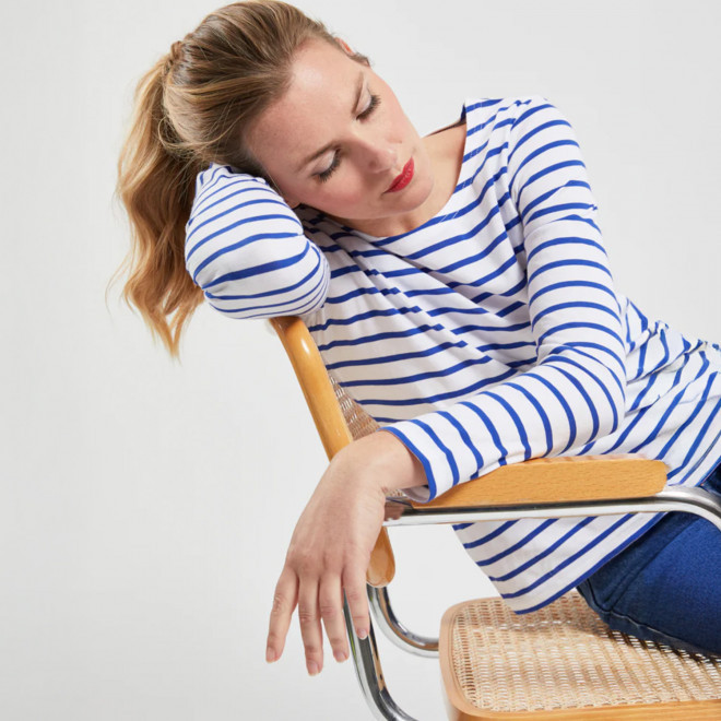 TEE SHIRT FEMME MARINIERE PERSONNALISE 'PLOZEVET'