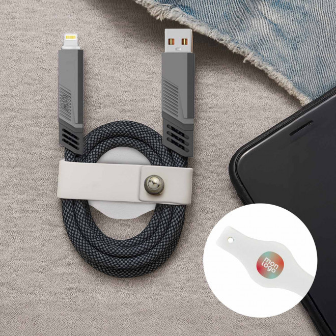 CABLE ET ATTACHE PERSONNALISABLE  'NEGMO'