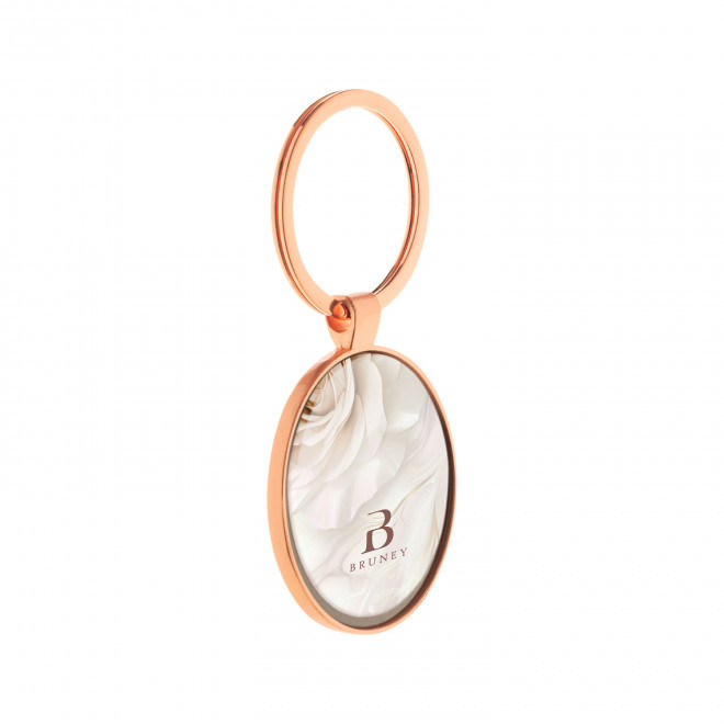 PORTE CLES EN METAL PERSONNALISE 'ANTONETTA ROND'