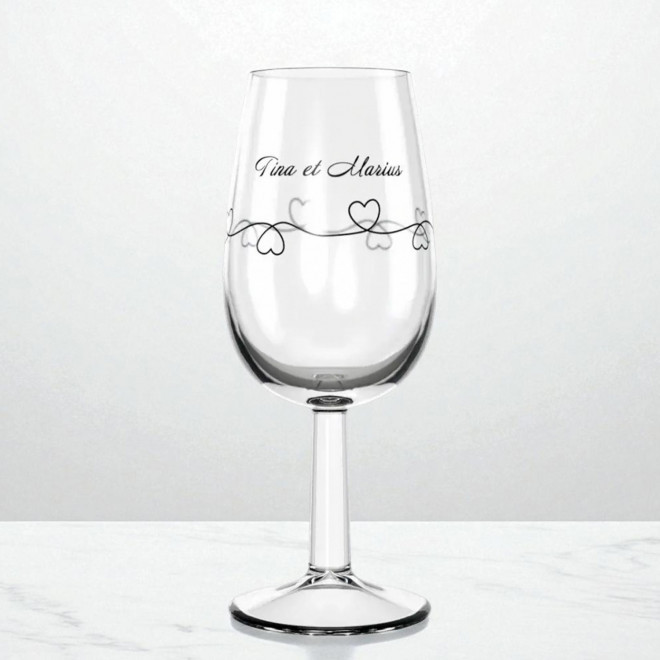 VERRE A VIN PERSONNALISABLE EN VERRE 22CL 'GLASS INAO'