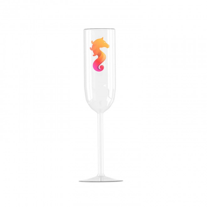 VERRE A CHAMPAGNE EN VERRE 22CL PERSONNALISE 'GLASS FLUTE'