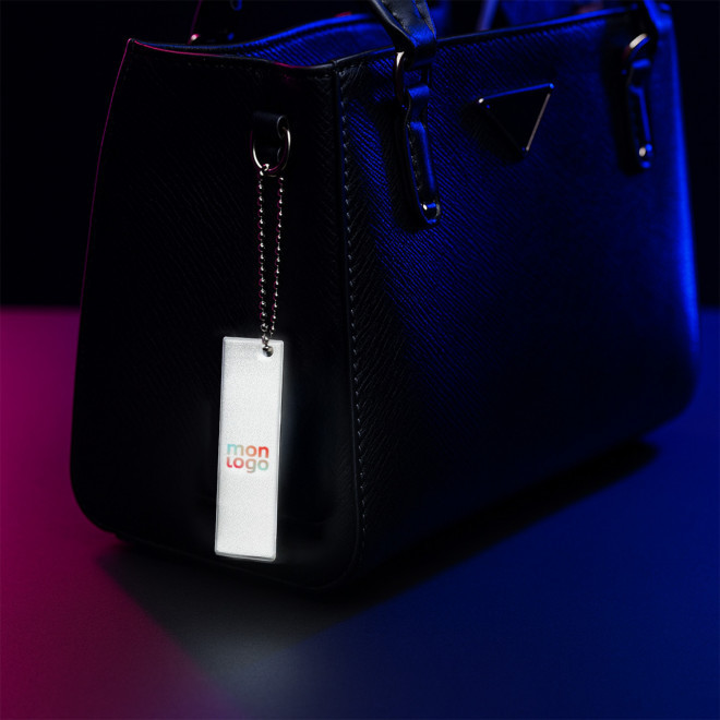 PORTE CLE REFLECHISSANT PRO GRAND RECTANGLE 'SIMI'