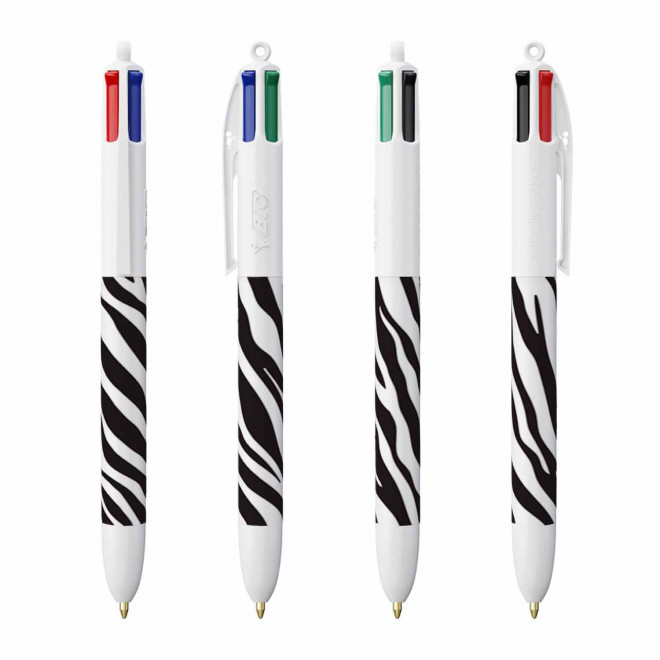 STYLO BIC® PERSONNALISE '4 COULEURS ANIMAL'