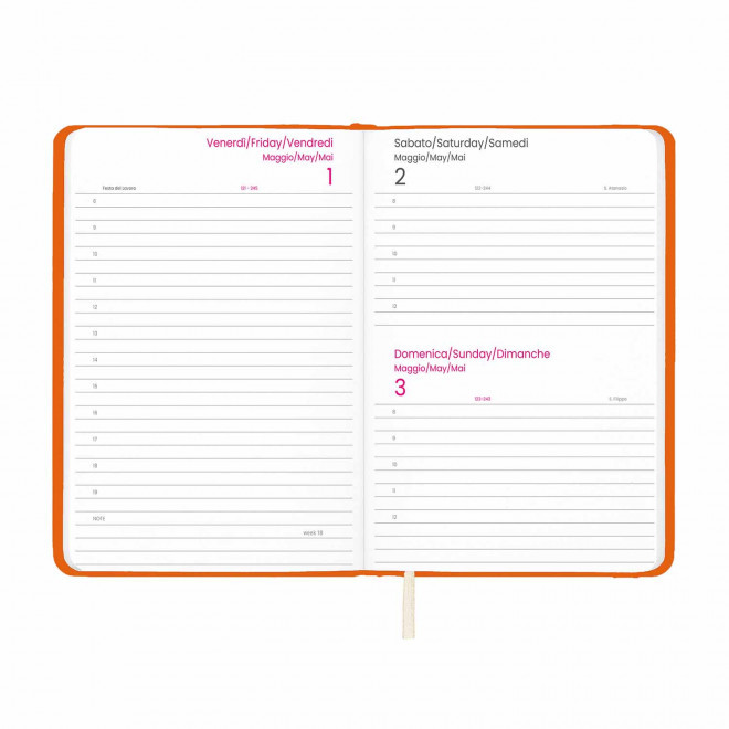 AGENDA JOURNALIER PERSONNALISABLE EN PU 'MARCHO'