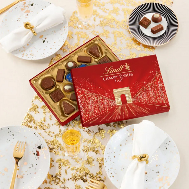 PETIT COFFRET PERSONNALISABLE LINDT 'CHAMPS ELYSEES'