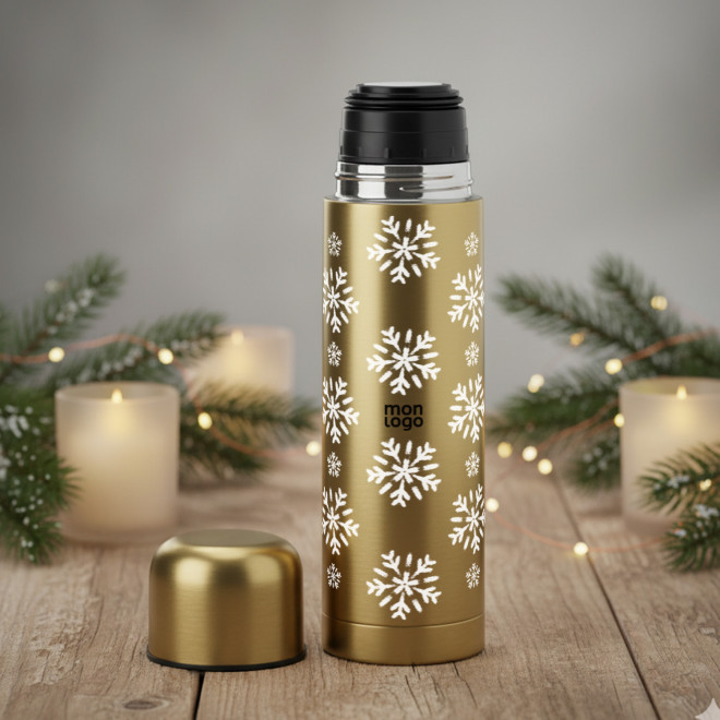 BOUTEILLE ISOTHERME 500ML PERSONNALISABLE 'CHATEL NOEL'