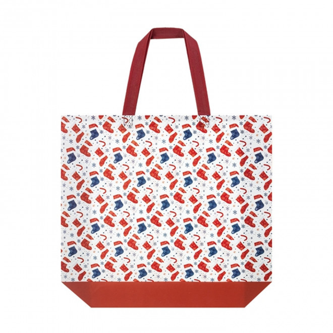 SAC SHOPPING NOEL LAMINE PERSONNALISABLE 'ELENAX'