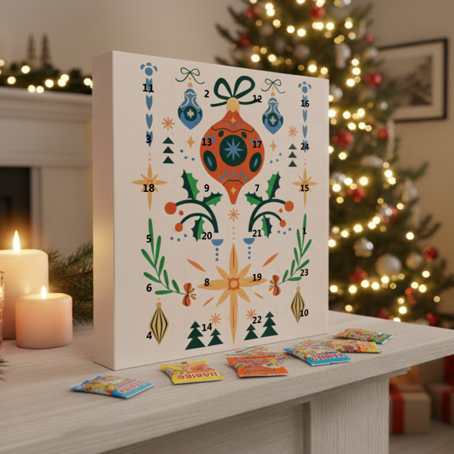 CALENDRIER DE L' AVENT HARIBO PERSONNALISABLE 'JOIE'