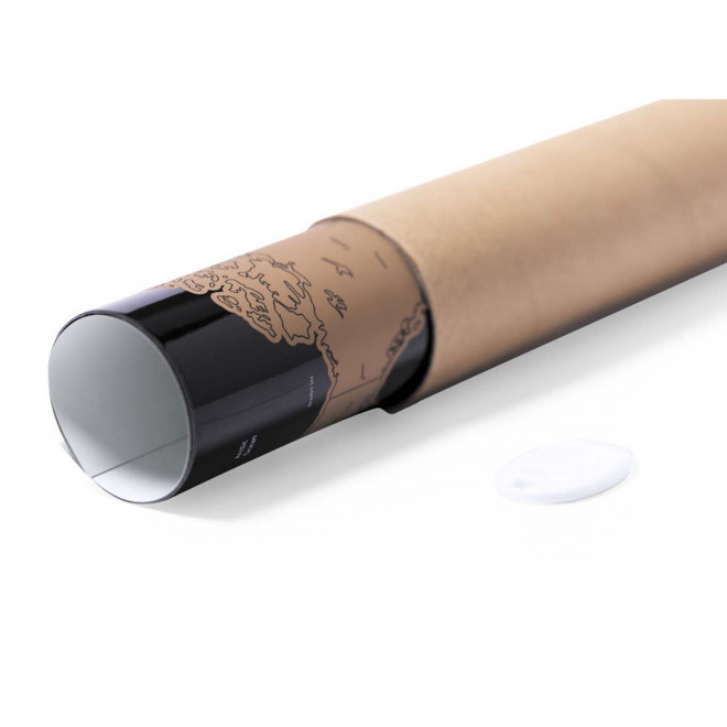 CARTE A GRATTER PERSONNALISABLE 'MAPPEMONDE'