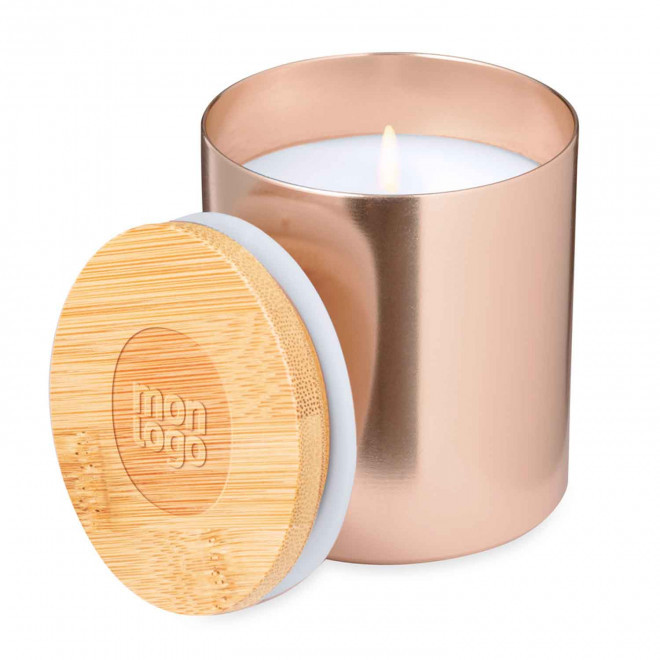 BOUGIE PARFUMEE PERSONNALISABLE METAL 'VELA'