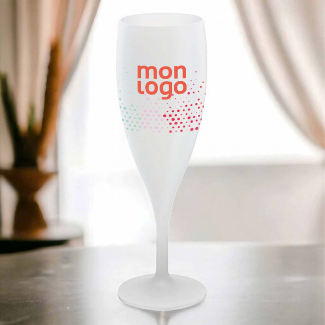 RAPIDE 4J   FLUTE À CHAMPAGNE RÉUTILISABLE PERSONNALISABLE 'CUP CHAMPAGNE 14 CL' FABRICATION FRANÇAISE