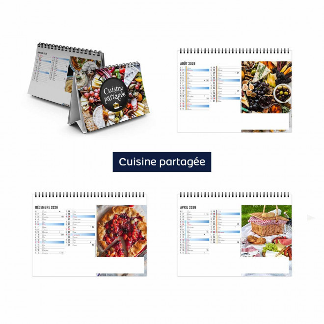 CALENDRIER CHEVALET 13 FEUILLETS PERSONNALISABLE 'ASHA'