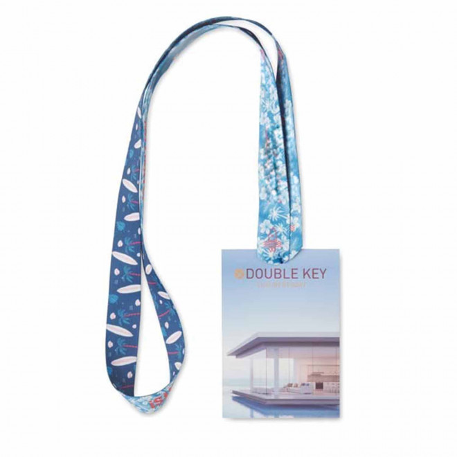 TOUR DE COU BADGE PERSONNALISABLE 'MAKELA RPET'