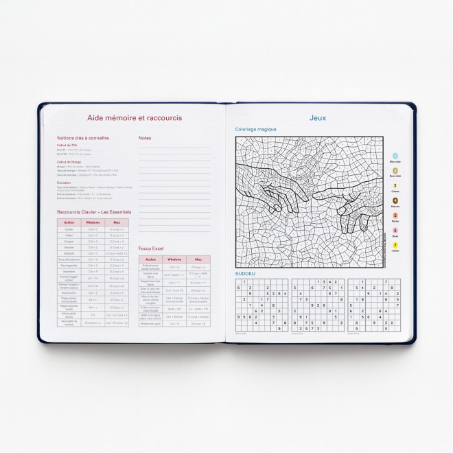 AGENDA SEMAINIER DE BUREAU PERSONNALISABLE 'MEMORY'