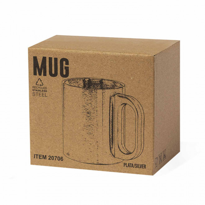 MUG INOX RECYCLE PERSONNALISE 300 ML 'NEBEL'