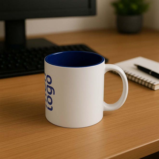 TASSE CERAMIQUE PERRSONNALISE 350 ML 'CORES BLANC'