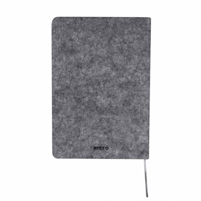 CARNET EN FEUTRE RPET PERSONNALISABLE AVEC POCHE 'LIBRA'