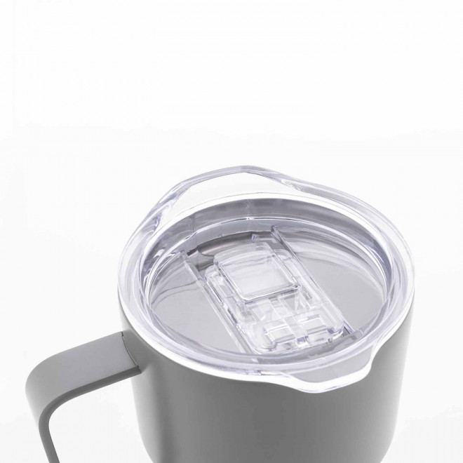 MUG ISOTHERME PERSONNALISE ACIER 470ML 'LUCIO POIGNEE'