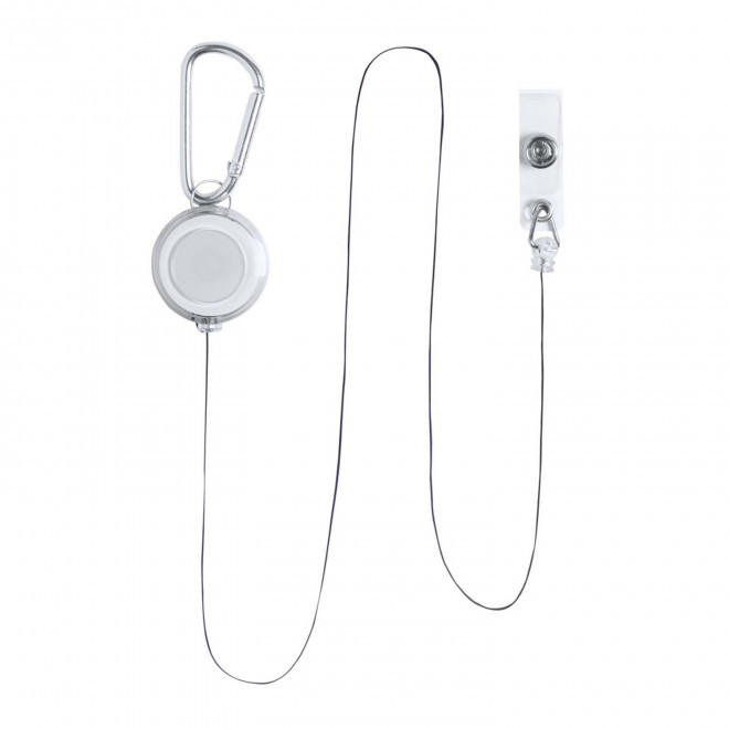 PORTE BADGE DEROULEUR PUBLICITAIRE 'SHAKI MOUSQUETON'