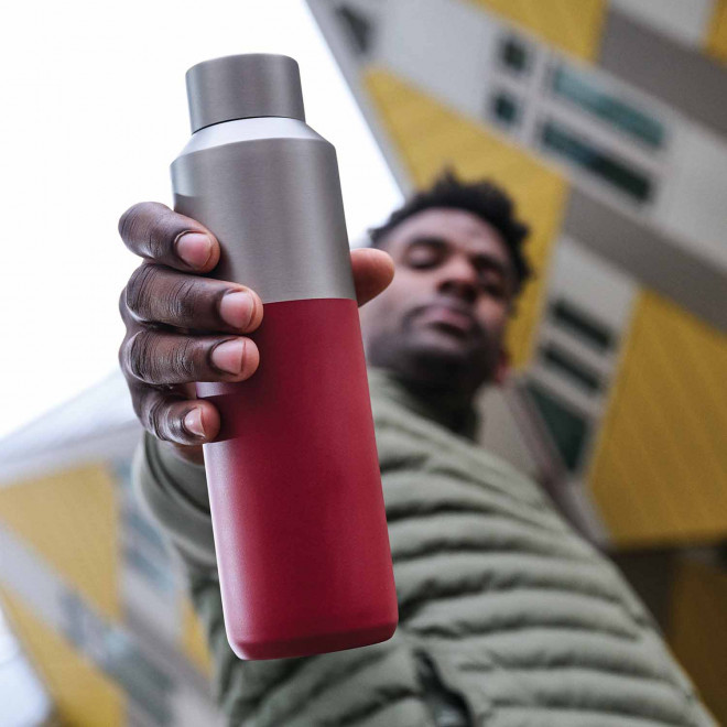 BOUTEILLE ISOTHERME PERSONNALISABLE ACIER RECYCLE 'WESIGN'