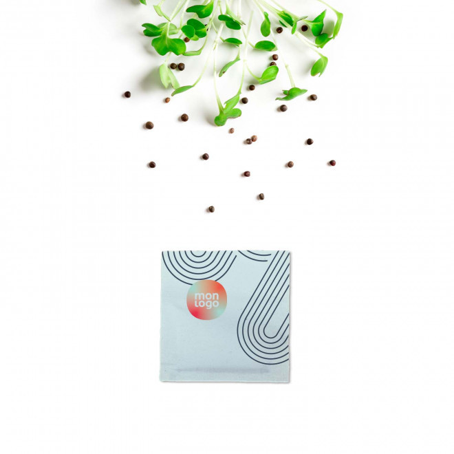 SACHET DE GRAINES PERSONNALISABLE  ZERO PLASTIQUE 'RECOLTI'