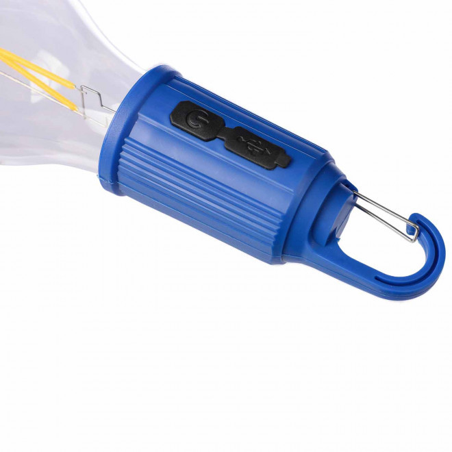 LAMPE AMPOULE AVEC MOUSQUETON PERSONNALISABLE 'DAYTAY'