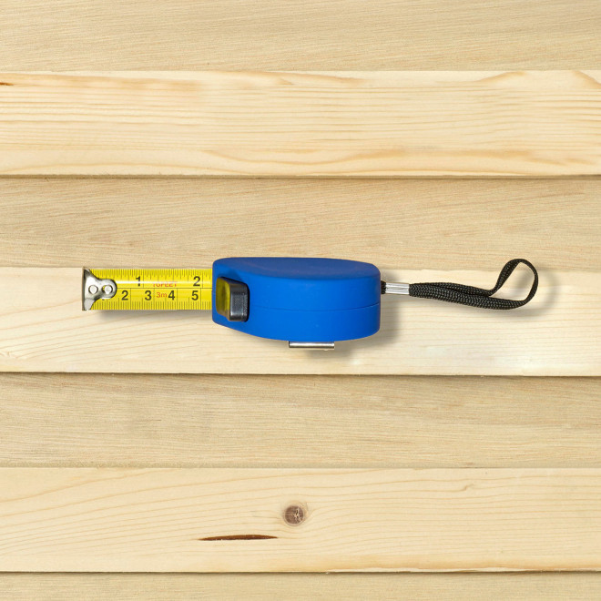 METRE RUBAN PERSONNALISABLE EN GOMME 'RINEFLO 3 M'