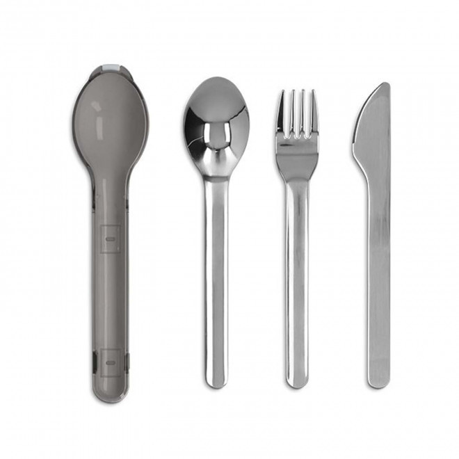 SET DE COUVERTS PERSONNALISABLE EN INOX AVEC BOITE 'TAMIK'