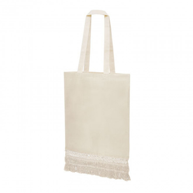 SAC EN COTON PERSONNALISABLE AVEC FRANGES 'PORTILLON'
